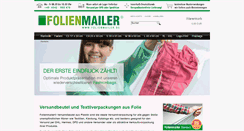 Desktop Screenshot of folienmailer.de