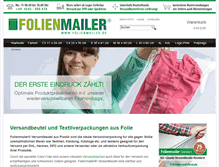 Tablet Screenshot of folienmailer.de